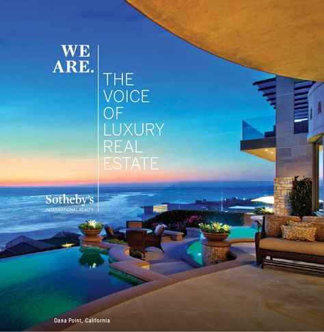 Sotheby's International Real Estate - Luxury Homes for Sale Real Estate Agent Website Design, Digital Magazine Design, Hotel Marketing Design, Luxury Advertising, Real Estate Slogans, Ice Cream Coffee, Real Estate Marketing Strategy, Hotel Ads, Graphic Design Portfolio Cover