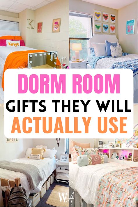 gifts for people who live in a dorm room Dorm Diy Projects, Dorm Room Must Haves List, Dorm Medicine Kit, Roommate Gift Ideas College, University Of Arkansas Dorm Room, Best Dorm Room Ideas, Unique Dorm Room Ideas, Fun Dorm Room Ideas, Small Cheap Gift Ideas