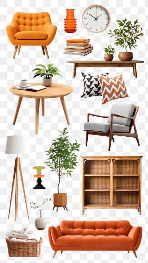 Furniture Lookbook, Furniture Collage, Group Stickers, Home Decor Png, Furniture Background, Sofa Png, Furniture Clipart, Furniture Template, Instagram Feed Theme Layout