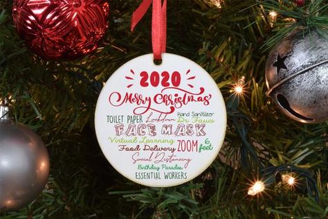 🎁 This funny ornament will make your home cozy and be a great decoration. With this special gifts, we hope you will have a great time with your family members and friends! 🎁 Specific information: The product is made from mica plastic Size: 3.3 x 3.3 inch The printed design is clear to ensure no Pregnancy Announcement Ornament, Christmas Orniments, Funny Christmas Ornaments, Funny Ornaments, All I Want For Christmas, Perfect Stocking Stuffers, Aunt Gifts, Dog Ornaments, Family Heirloom