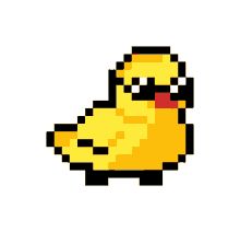 Cute Pixel Art 32x32, Duck Pixel Art, Funny Pixel Art, Scene Kid Art, Cute Pixel Art, Pixel Cat, Easy Pixel Art, 8bit Art, Pixel Drawing