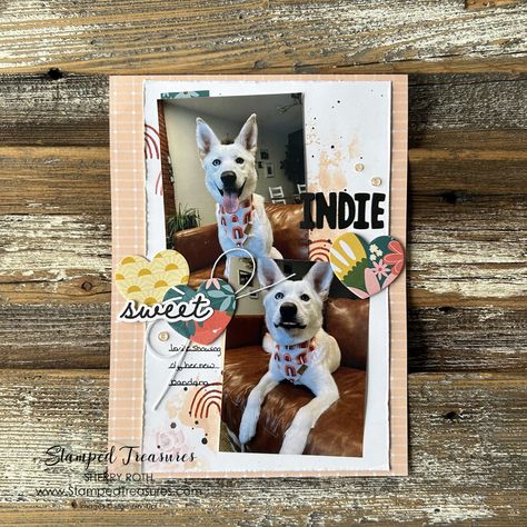 Sweet Indie 6x8 Layout Monday Post, Memory Keeping, Pack Of Cards, Scrapbook Layouts, Follow Me On Instagram, Pattern Paper, Scrapbook Pages, Stampin Up, How To Find Out