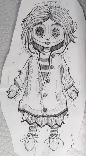 Coraline, A Drawing