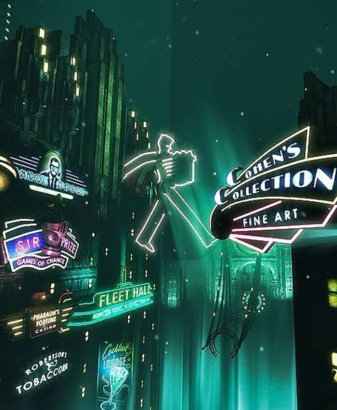 Bioshock Aesthetic Art Deco, Bio Shock Aesthetic, Bioshock Aesthetic, Rapture Bioshock, Bioshock Artwork, Bioshock 1, Bioshock Rapture, Bioshock Game, Bioshock Art