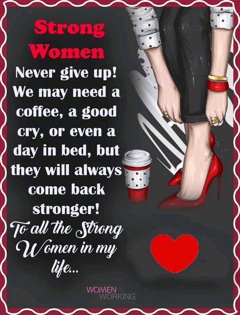 Strong women never give up!  ❤️🖤❤️🖤   . #MothersDay #mothers #daughters #sisters #dailydoseofinspiration #quotesbycatherine #BOOMchallenge Strong Black Women Quotes, New Week Prayer, Black Woman Quotes, African American Woman Quotes, Prayers That Avail Much, Godly Women Quotes, Black Queen Quotes, Strong Black Woman Quotes, Black Love Quotes