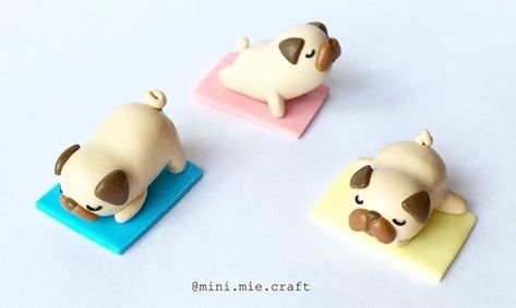 Polymer Clay Kunst, Fimo Kawaii, Crea Fimo, Polymer Clay Kawaii, Polymer Clay Figures, Tanah Liat, Polymer Clay Diy, Small Figurines, Polymer Clay Animals