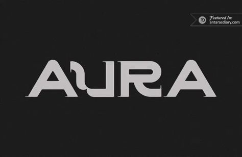 Aura Typeface Free Download | Free Font – Antara's Diary Aura Font, Sci Fi Logo, Logo Aesthetic, Form Drawing, Typeface Design, Glitch Art, Movie Titles, Sci Fi Movies, Display Font