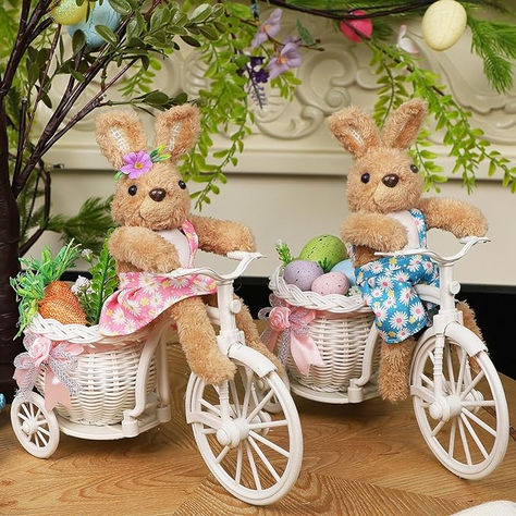 See on Amazon Easter Inflatables, Couple Decor, Bunny Couple, Couples Decor, Easter Rabbits, Gnome Pictures, Easter Baskets For Toddlers, Easter Spring Decor, Ride Bike