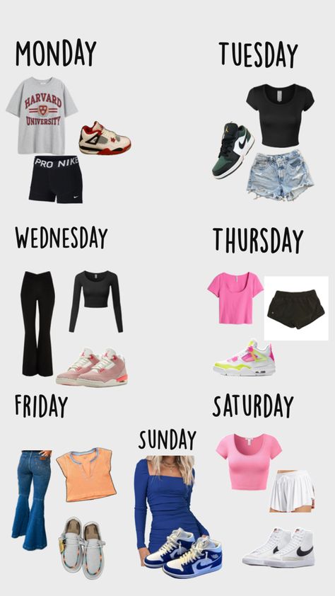 Friday Saturday Sunday, Harvard University, Thursday Friday, Monday Tuesday, Face Off, Cute Outfits, Nike, Outfit Inspo, Clothes