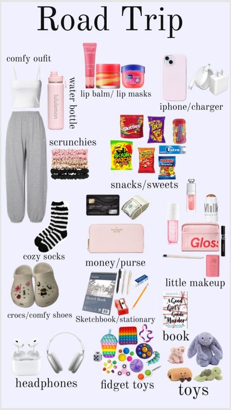 Things To Bring On School Trip, What To Pack For A 3 Day Vacation, What To Pack For A 3 Day Trip List, 1 Hour Road Trip Essentials, Beach Road Trip Essentials, What To Pack For A Flight, Things To Take On A Trip, What To Pack For A Week Trip, Things To Pack For A Trip