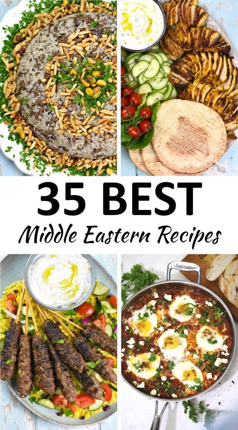 Around The World Recipes Dinners, Mediterranean Recipes Traditional, Middle Eastern Curry Recipes, Mid Eastern Food, Arabian Salad Recipes, Lebanese Appetizer Recipes, International Meal Ideas, Arabic Meals Middle East, Middle Eastern Beans