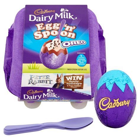 Morrisons - Cadbury Dairy Milk Egg 'N' Spoon Oreo - £2 Cadbury Eggs, Cadbury Dairy Milk, Dairy Milk, Game Boy Advance, Frosted Flakes Cereal Box, Cereal Box, Oreo, Cereal, Gaming Products