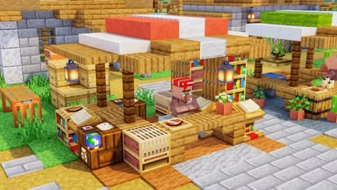 Minecraft Market Stalls, Minecraft Market, Minecraft Shops, Minecraft Village, Rumah Minecraft Sederhana, Minecraft Mansion, Minecraft Interior Design, Minecraft House Plans, Bangunan Minecraft