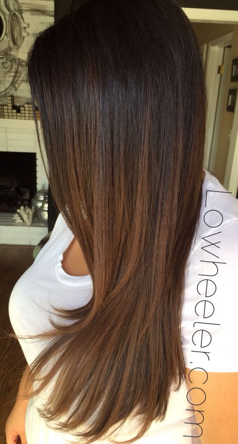 Chocolate brown Balayage ombré colormelt by Lo Wheeler. Lowheeler.com Instagram @lowheeler_hairtherapy Hair Color Chocolate, Brown Ombre Hair, Ombre Hair Extensions, Brown Chocolate, Brown Balayage, Super Hair, Hair Color Highlights, Trendy Hair Color, Hair Brown