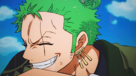 I don’t need credit <3 Anime Green Hair, Kenshin Anime, One Piece Chapter, One Piece Wallpaper Iphone, Zoro One Piece, Anime Fandom, One Piece Images, Anime Wall Art, Anime Screenshots