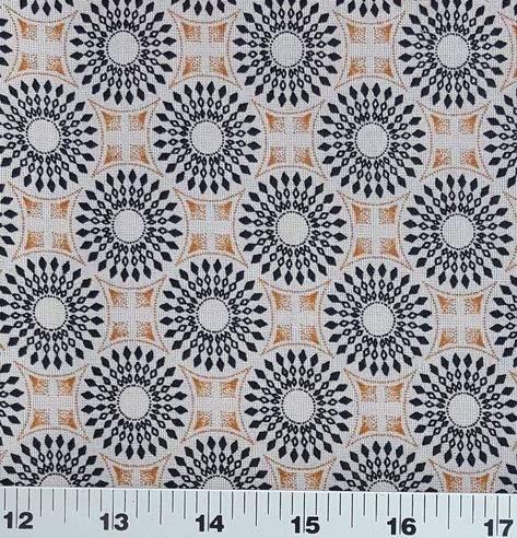 Mustard and black suns on cream shweshwe (0824) Shweshwe Print Fabrics, Yellow Shweshwe Fabric, Brown Shweshwe Dresses, Shweshwe Patterns, Shweshwe Dresses Patterns 2024, Shwe Shwe Fabric, Shweshwe Fabric, Seshweshwe Dresses 2021, 3 Cats