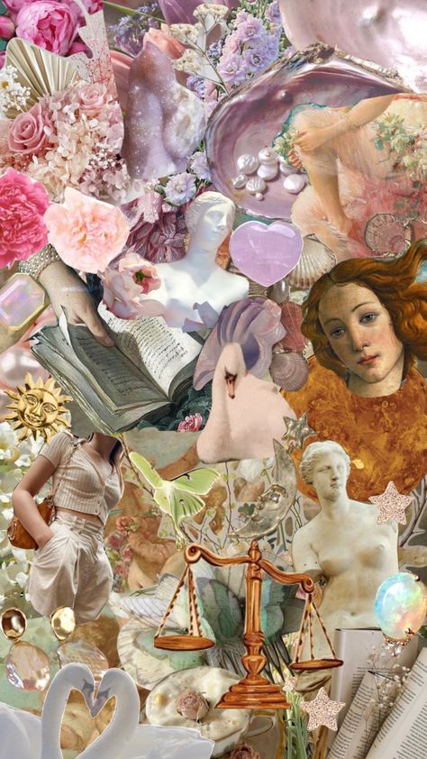 Pink Lv Wallpaper, Venus Aesthetic, Venus Star, Venus In Libra, Venus In Leo, Venus Art, Aphrodite Goddess, Moodboard Collage, Goddess Aesthetic