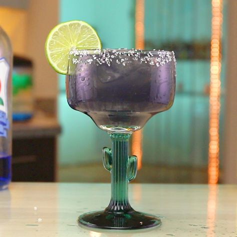 Purple Gekko Purple Gecko Shot Recipe, Purple Drinks Alcohol, Purple Gecko, Drinks With Tequila, Martini Flavors, Guava Margarita, Margarita Mix Drinks, Key Lime Margarita, Blueberry Margarita