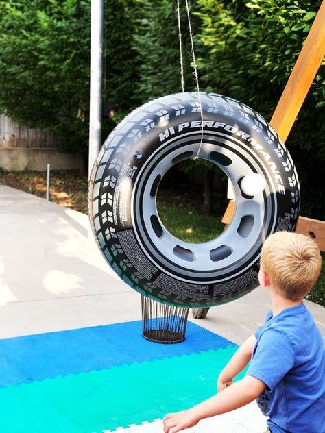 Truck Party Activities, Monster Truck Birthday Party Ideas, Truck Birthday Party Ideas, Monster Jam Birthday Party, Blaze Birthday Party, Auto Party, Birthday Party Boys, Monster Truck Birthday Party, Monster Jam Birthday