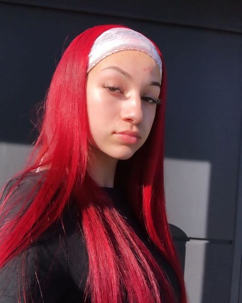 Image may contain: one or more people and closeup Bhad Bhabie Wallpaper, Red Hair Tips, Bhad Bhabie, Danielle Bregoli, Red Hair Inspo, Red Wigs, Permed Hairstyles, Red Hair Color, Human Hair Wig