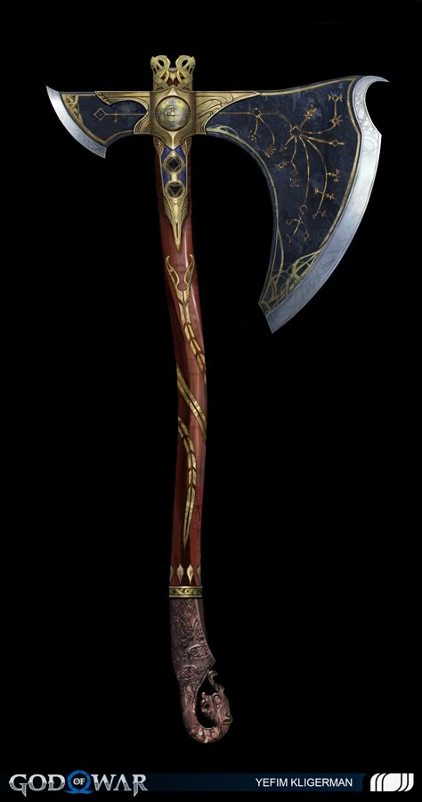 ArtStation - Leviathan Axe Evangelion Tattoo, Modeling Reference, God Of Wars, Cool Swords, Samurai Swords, Viking Tattoos, Fantasy Armor, Hiccup, Design Reference