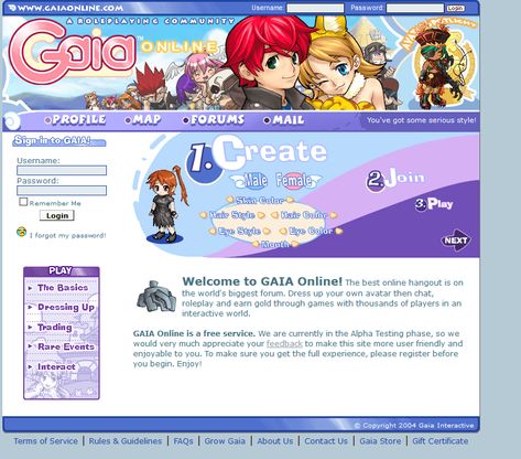 Gaiaonline Aesthetic, 2000s Website Design, Webcore Design, Google Sites Ideas Aesthetic, 2000s Website, Y2k Website, Web Core, Old Web, Old Websites