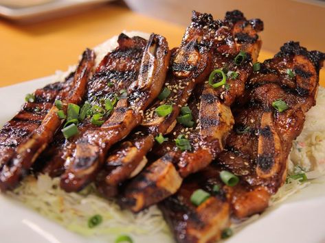 17 Best Places to Eat in Hawaii from Diners, Drive-Ins and Dives | Diners, Drive-Ins and Dives | Food Network Kalbi Short Ribs, Kalbi Ribs, Dove Recipes, Teriyaki Sauce Recipe, Korean Short, Rib Recipe, Ground Beef Pasta, Short Ribs Recipe, Short Rib