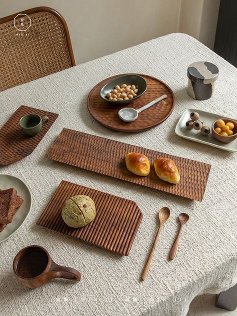 Explore our exquisite collection of handmade Teak Wood Serving Trays, featuring a variety of unique artisan designs. Each tray is meticulously crafted from premium teak wood, offering durability and natural beauty. Perfect for serving and displaying food, these trays add a touch of elegance and functionality to any dining setting. Shop now for handcrafted quality and distinctive style! Small Teak Wood Projects, Wooden Kitchen Products, Wooden Objects Design Products, Wood Objects Design, Pallet Furniture Outdoor Couch, Wood Kitchenware, Wood Tray Decor, Wood Serving Trays, Reclaimed Wood Kitchen