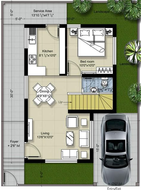 20x30 House Plans, Budget House Plans, 20x40 House Plans, 2bhk House Plan, Indian House Plans, Architecture Magazine, Duplex House Plans, House Construction Plan, House Layout Plans