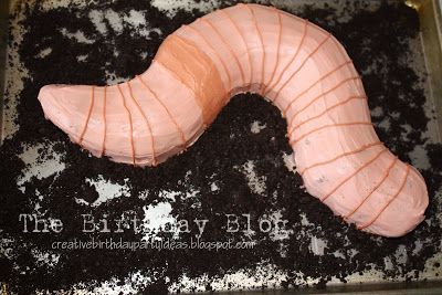 Worm Cake – Stacy Risenmay Worm Cake, Bug Cupcakes, Caterpillar Cake, Sesame Street Party, Funny Birthday Cakes, Seasonal Treats, Bundt Pan, Ritz Crackers, Cake Balls