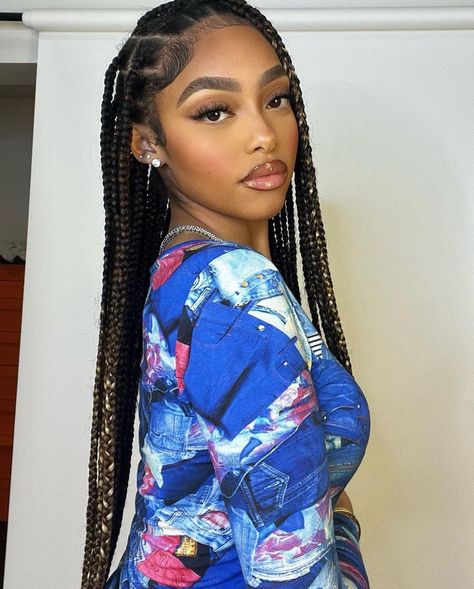 Jodie Woods, African Tops For Women, Instagram Face, Jumbo Box Braids, African Print Dress Ankara, Brown Skin Makeup, Beautiful Braids, Latest African Fashion Dresses, Celebrity Makeup