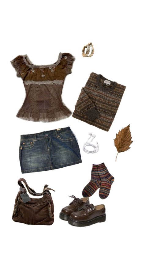 autumn outfit inspo, fall outfit inspo, autumn walks, fall walks, outfit inspo, gilmore girls, aesthetic, cozy, doc martens, autumn leaves Walks Outfit, Gilmore Girls Aesthetic, Autumn Outfit Inspo, Aesthetic Cozy, Downtown Outfits, Boho Style Outfits, Funky Outfits, Grey Outfit, Swaggy Outfits