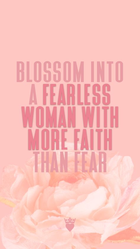 Pink woman quote about being a fearless woman. Quote about having faith Fearless Women Quotes, Having Faith Quotes, Fearless Quotes, Successful Women Quotes, Having Faith, Beautiful Women Quotes, Fearless Women, Strong Mind Quotes, Gods Girl