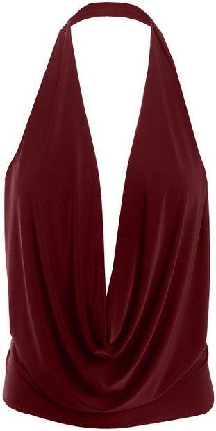 LE3NO - LIGHTWEIGHT - LOW CUT - STRETCH - HALTER TOP -- BURGUNDY Matilda Djerf Summer, Low Cut Halter Top, Casual Business Outfits, Rat Cute, Italian Summer Style, Serena Vanderwoodsen, Girl Self Care, New York Lifestyle, European Summer Outfits