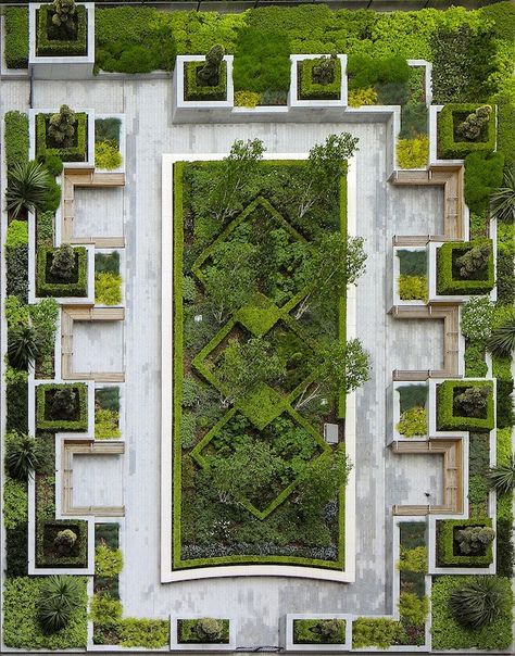 Urban Landscape Design, Formal Garden, Landscape Architecture Design, Garden Architecture, Formal Gardens, Landscape Plans, Common Ground, Rooftop Garden, Community Gardening