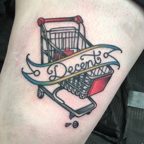 Shopping Cart Tattoo, Trailer Park Boys Tattoo, Ricky Tattoo, Boys Tattoo, Trailer Park Boys, Hand Tattoos For Guys, Boy Tattoos, Book Tattoo, Trailer Park