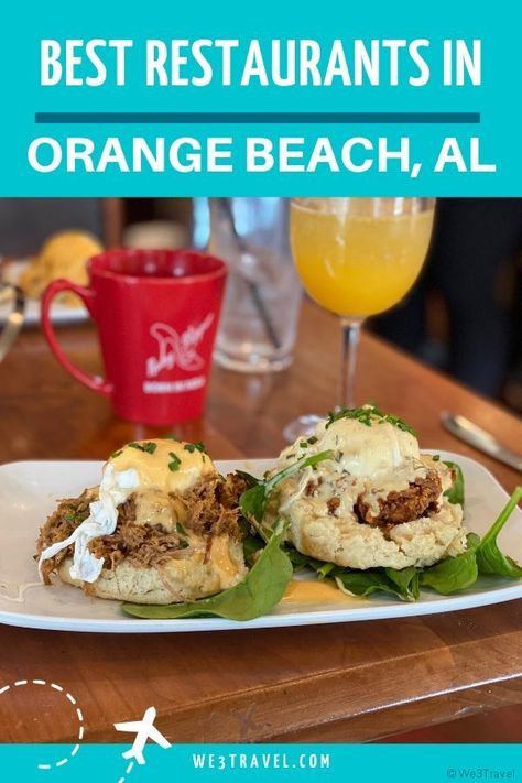 Best restaurants and places to eat in Orange Beach and Gulf Shores Alabama for the best brunch, lunch, seafood, cocktails and more. Places To Eat In Orange Beach Alabama, Orange Beach Alabama Restaurants, Gulf Shores Alabama Restaurants, Orange Beach Restaurants, Gulf Shores Restaurants, Gulf Shores Alabama Vacation, Orange Beach Vacation, Alabama Vacation, Lunch Places