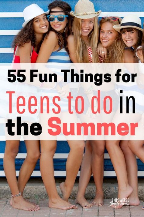 Keep your teens busy this summer. I put together a list of over 50 awesome fun things for teens to do in the summer. There are activities to as a family to make memories, fun things for them to do alone and fun activities for them to do with friends. #funactivities, #summerfun #teen Summer Activities For Teens, Things For Teens, Outdoor Summer Activities, Stay Busy, Parenting Boys, Activities For Teens, Teen Summer, Single Moms, Things To Do With Friends