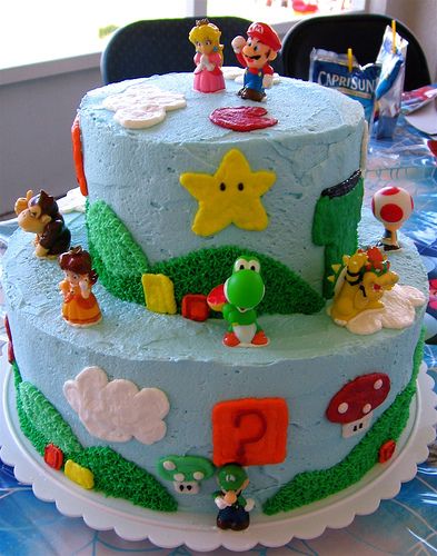 http://janet21.hubpages.com/hub/How-To-Make-A-Super-Mario-Birthday-Cake Nintendo Cake, Mario Birthday Cake, Mario Bros Cake, Mushroom Cake, Rodjendanske Torte, Super Mario Cake, Mario Cake, Mario Bros Birthday, Mario Bros Party