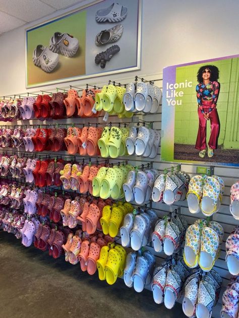 Crocs at the Lake Buena Vista Factory Stores. With some many styles and jibbitz to choose from. Don’t wait any longer come today! Buy one get one 50% Off. More deals throughout the store. Exclusions apply. Sale is subject to change. (Select Items) Crocs Store, Crocs Shoe, Sas Shoes, Rack Room Shoes, At The Lake, Buy One Get One, Discount Coupons, Get One, Shoe Rack