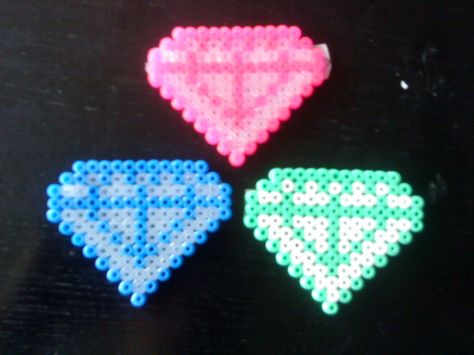 .Perler Diamonds Mario Decor, Hama Beads Disney, Cross Stitch Skull, Perler Creations, Pearl Beads Pattern, Hama Beads Design, Perler Bead Templates, Diy Perler Bead Crafts, Perler Crafts