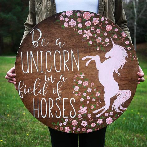 Hey, I found this really awesome Etsy listing at https://www.etsy.com/uk/listing/569657473/unicorn-wood-sign-24-large-round-sign-be Unicorn Sign, Unicorn Wall Decor, Unicorn Stuff, Unicorn Bedroom, Unicorn And Glitter, Unicorn Crafts, Unicorn Decorations, Unicorn Wall, Unicorn Art