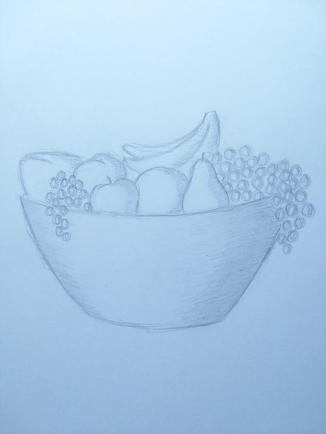 Art Class Drawing Ideas, Class Drawing Ideas, Fruit Bowl Drawing, Diy Fruit Bowl, Fruit Cake Cookies Recipe, Art Class Drawing, Bowl Drawing, Fruit Quotes, Drawing Fruit