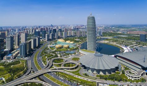 Zhengzhou henan china. Overlooking zhengzhou city cbd henan china , #sponsored, #china, #henan, #Zhengzhou, #Overlooking, #cbd #ad Henan China, Asia City, Zhuhai, Landscaping Images, Subway Train, Zhengzhou, The Underground, Construction Worker, Video Capture