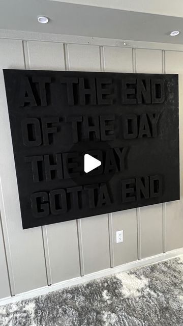 36K views · 6.4K likes | Nicole Jay on Instagram: "“At the end of the day, the day gotta end” - @glorillapimp   Canvas and paint from @michaelsstores & letters from @hobbylobby   #quoteoftheday #attheendoftheday #wallart #canvas #diy #decor #fyp" Diy Letter Canvas Art, Letters On Canvas Diy, Painting Letters On Canvas, 3d Word Art Canvas, Bathroom Canvas Art Diy, Diy Canvas Word Art, Canvas With Letters Diy, Paint Letters On Canvas, Raised Letters On Canvas