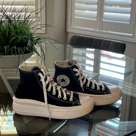 Check out this listing I just found on Poshmark: Chuck Taylor All Star Move Platform - Women’s. Size: 8.5. #shopmycloset #poshmark #shopping #style #pinitforlater #Converse #Shoes Converse Platform Shoes, Dark Red Converse, Black Platform Converse, Cute Converse Shoes, Chuck Taylor All Star Move, Fashion Thoughts, Cute Converse, Converse Platform, Trendy Stuff