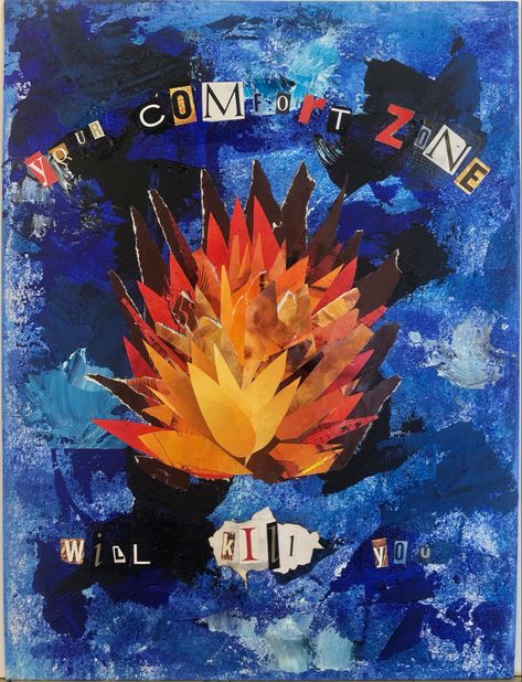 #collage #art #fire Vintage Fire Illustration, Fire Collage Art, Fire Collage, Earth Art Drawing, Earth On Fire, Fire Artwork, Beta Club, Reflection Poster, Sketchbook Layout