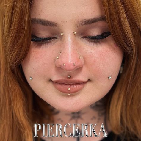 𝖕𝖎𝖊𝖗𝖈𝖎𝖓𝖌𝖘 & 𝒋𝒆𝒘𝒆𝒍𝒍𝒆𝒓𝒚 | Mantis dla @walterthedead.piercing 🫶🏻✨ | Instagram Double Eyebrow Piercing One Side, Mantis Nose Piercing, Stacked Septum Piercing, Septum Piercing Women, Mantis Piercing, Septum Stack, Piercing Setup, Dahlia Piercing, Pierced Girls