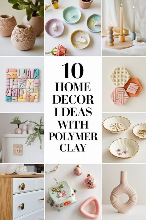 Transform your home with unique and stylish polymer clay creations! From DIY planters to elegant candle holders, these 10 creative decor ideas will add a personal touch to any space. Perfect for beginners and craft lovers alike! 🏡🎨✨

#DIYHomeDecor #PolymerClayArt #HandmadeDecor #ClayCrafts #HomeStyling #CreativeDIY #ClayProjects #DecorInspiration #BudgetFriendlyDecor #CraftyIdeas Creative Home Decor Ideas, Elegant Candle Holders, Elegant Candle, Budget Friendly Decor, Creative Home Decor, Diy Planters, Craft Lovers, Polymer Clay Creations, Polymer Clay Art