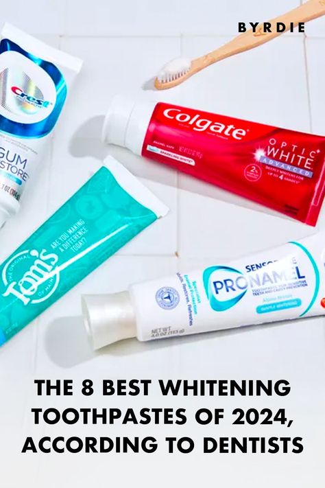 8 best whitening toothpastes Best Teeth Whitening Toothpaste, Toothpaste For Whiter Teeth, Best Toothpaste White Teeth, Best Whitening Toothpaste, Marvis Toothpaste, Teeth Polishing, Best Toothpaste, Charcoal Toothpaste, Charcoal Teeth Whitening